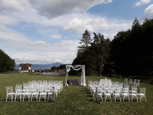 Drevená brána - svadobný obrad